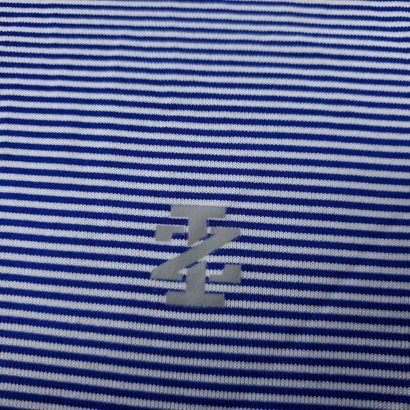 IZOD Golf Striped Striped Polo Shirt Mens Size XL Blue Short Sleeve - Picture 3 of 7